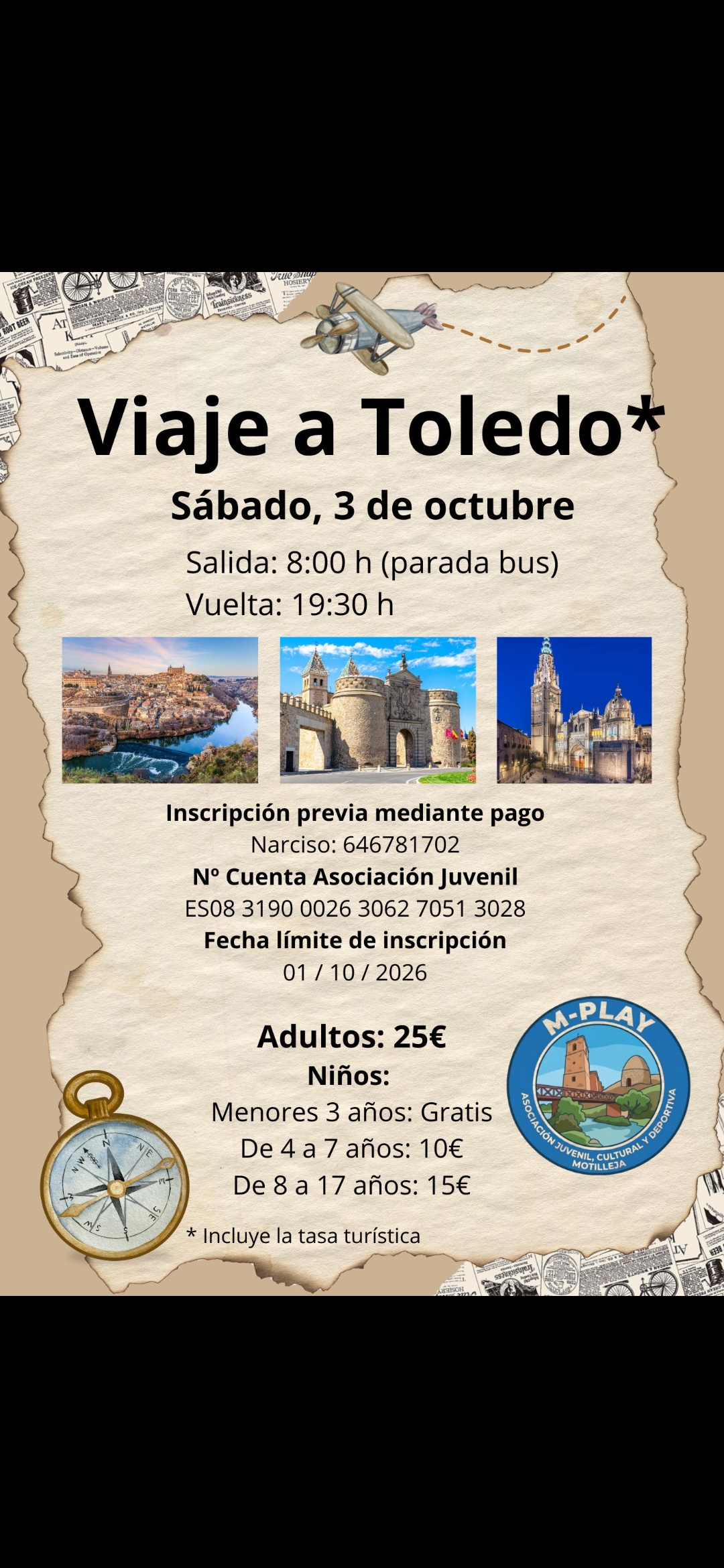 Imagen del evento: Viaje a Toledo
