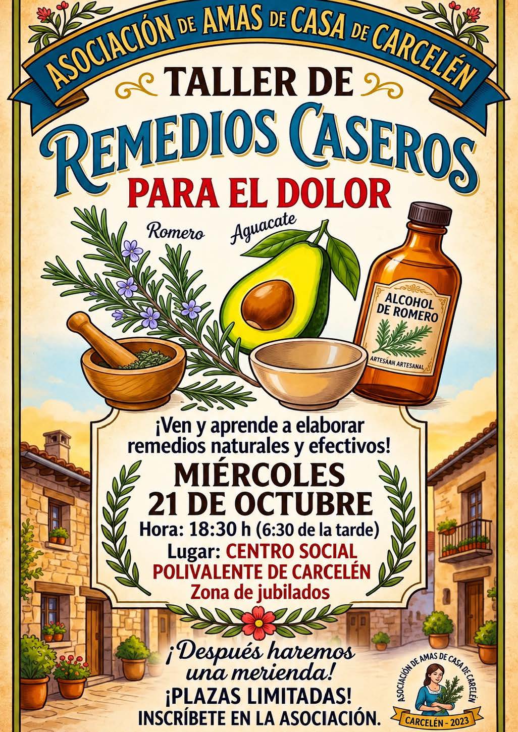 Imagen del evento: Taller de Remedios Caseros para el Dolor