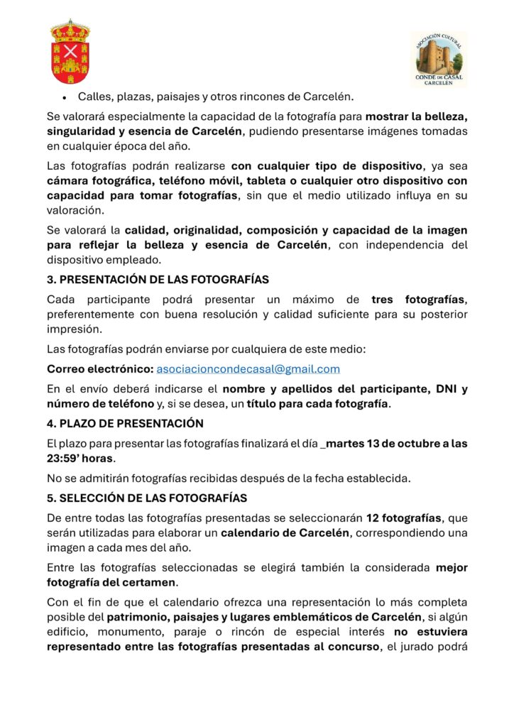 Imagen del evento: I Certamen de Fotografía “Carcelén, un pueblo para recordar”
