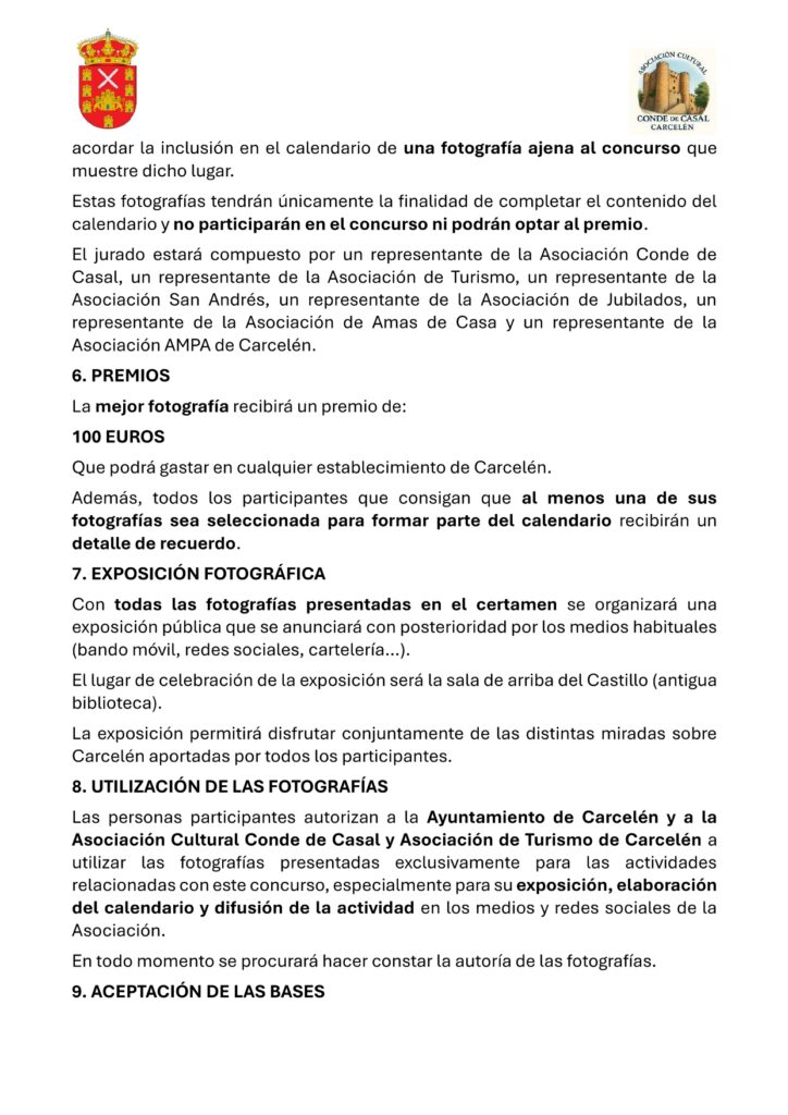 Imagen del evento: I Certamen de Fotografía “Carcelén, un pueblo para recordar”