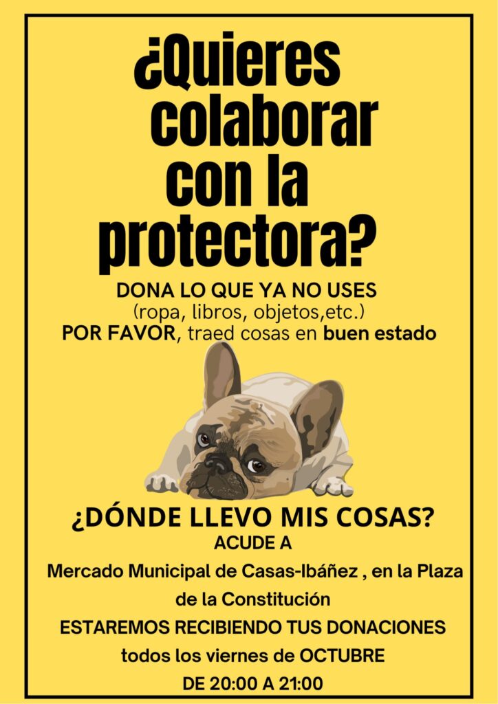 Imagen del evento: Recogida de donaciones para la Protectora El Refugio