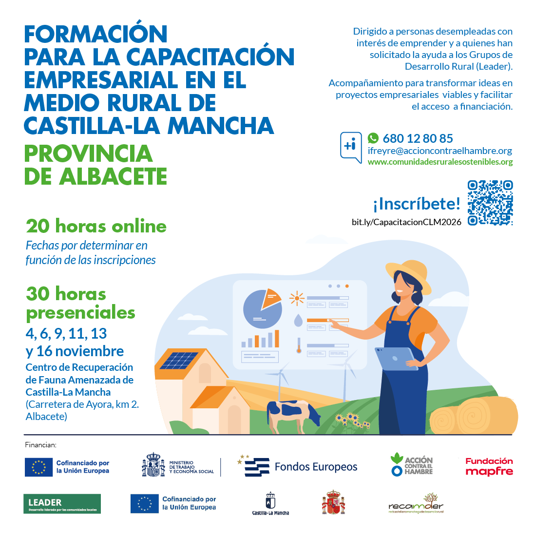 Imagen del evento: Formación para la Capacitación Empresarial en el Medio Rural de Castilla-La Mancha – Provincia de Albacete