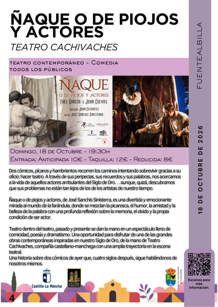 Imagen del evento: Ñaque o de Piojos y Actores – Teatro Cachivaches