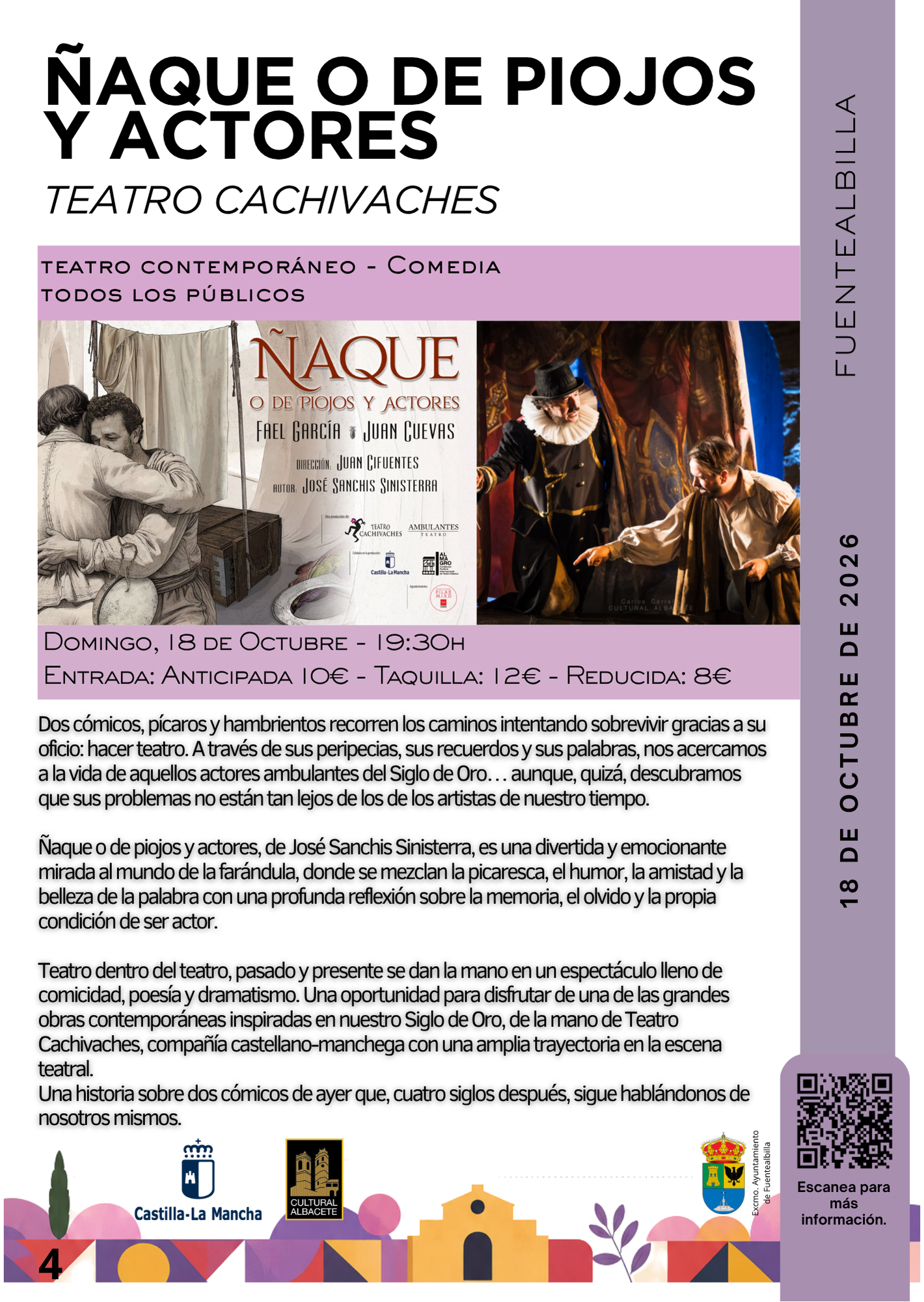 Imagen del evento: Ñaque o de Piojos y Actores – Teatro Cachivaches