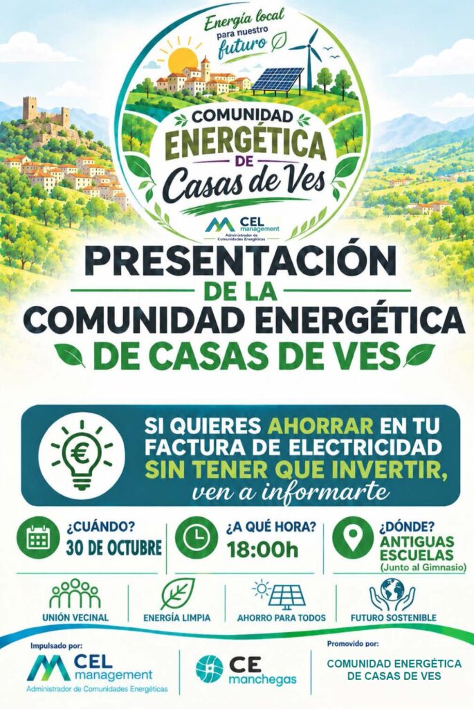Imagen del evento: Presentación de la Comunidad Energética de Casas de Ves