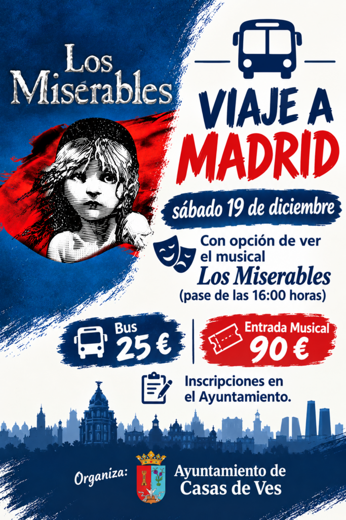 Imagen del evento: Viaje a Madrid + Musical Los Miserables