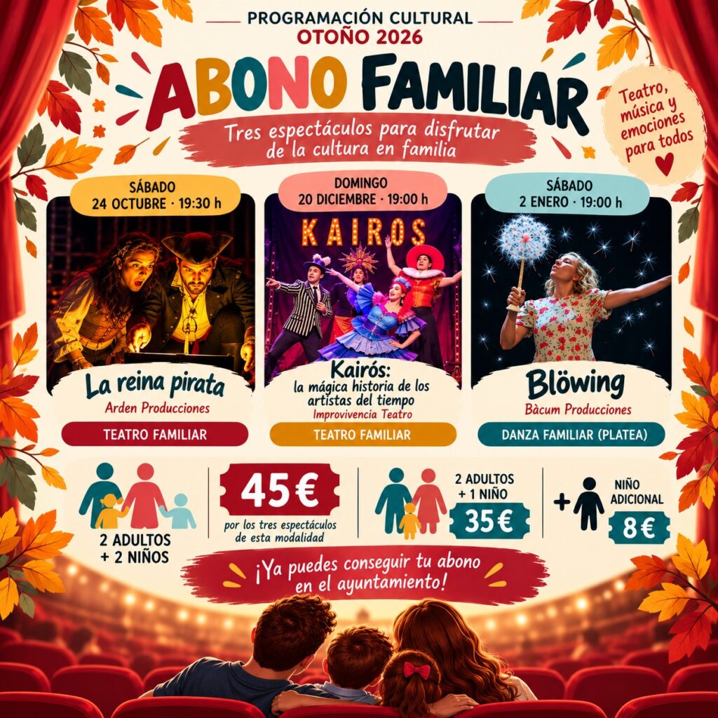 Imagen del evento: Abono Familiar – Programación Cultural Otoño 2026