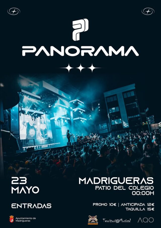 ¡¡¡La Orquesta PANORAMA llega a Madrigueras!!!

  La Orquesta PANORAMA 𝗲𝗻 𝗰𝗼𝗻𝗰𝗶𝗲𝗿𝘁𝗼 

La legendaria orquesta llega para hacernos cantar, bailar y emocionarnos como nunca    

  𝟮3 𝗱𝗲 mayo 𝗱𝗲 𝟮𝟬𝟮𝟲
  𝗣atio del Colegio de Madrigueras 

  𝗘𝗻𝘁𝗿𝗮𝗱𝗮𝘀 𝘆𝗮 𝗮 𝗹𝗮 𝘃𝗲𝗻𝘁𝗮:

 𝗣𝗿𝗼𝗺𝗼𝗰𝗶𝗼́𝗻 10 € 
 𝗔𝗻𝘁𝗶𝗰𝗶𝗽𝗮𝗱𝗮 1𝟮 €
 𝗧𝗮𝗾𝘂𝗶𝗹𝗹𝗮 15 €
  𝙐𝙣𝙖 𝙣𝙤𝙘𝙝𝙚 𝙪́𝙣𝙞𝙘𝙖, 𝙪𝙣𝙖 𝙜𝙞𝙧𝙖 𝙝𝙞𝙨𝙩𝙤́𝙧𝙞𝙘𝙖 𝙮 𝙪𝙣 𝙘𝙤𝙣𝙘𝙞𝙚𝙧𝙩𝙤 𝙦𝙪𝙚 𝙣𝙤 𝙩𝙚 𝙥𝙪𝙚𝙙𝙚𝙨 𝙥𝙚𝙧𝙙𝙚𝙧  

#orquestapanorama
#Madrigueras
#cederlamanchuela 
#AyuntamientoMadrigueras